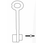 HSP00577 STV2 STUV DOUBLE BITTED SAFE KEY BLANK 90MM