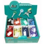 BOX OF 200 ASSORTED STANDARD KEY TAGS