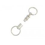 CARD OF 12 PULL-A-PART KEY RINGS