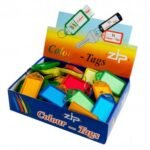 BOX OF 50 ASSORTED LARGE IDENTITY CLICK TAGS