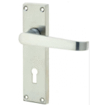 ECLIPSE VICTORIAN LOCK FURNITURE SATIN CHROME BOXED