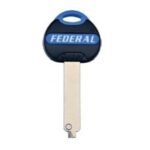 KB0120 HUGHES BY FEDERAL LOCK GENUINE (POS E) 3* EURO DIMPLE KEY BLANK