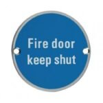 ZSS09SS ZOO FIRE DOOR KEEP SHUT DOOR SIGN
