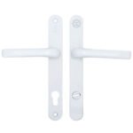 Mila Pro Secure TS007 2* Lever Lever UPVC Multipoint Door Handles - 92mm PZ Sprung 212mm Screw Centres