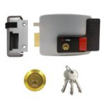 Cisa 11630 Electric Nightlatch Rim Lock With Hold Back for Timber Doors