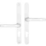 Easyfit Lever Offset Lever UPVC Multipoint Door Handles - 48mm/87mm PZ Unsprung 240mm Screw Centres