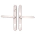 Fab & Fix Farnham Lever Lever UPVC Multipoint Door Handles - With Snib 68mm PZ Sprung 215mm Screw Centres