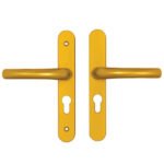 Hoppe Tokyo Lever Lever UPVC Multipoint Door Handles - 48mm PZ Sprung 160mm Screw Centres
