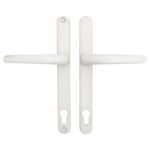 Millenco Lever Lever UPVC Multipoint Door Handles - 117mm PZ Sprung 237mm Screw Centres