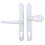Cego Lever Moveable Pad UPVC Multipoint Door Handles - 70mm/92mm PZ Sprung 215mm Screw Centres