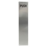 TSS Engraved 'PUSH' Finger Plate