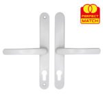 TSS Lever Lever UPVC Multipoint Door Handles - 70mm PZ Sprung 215mm Screw Centres