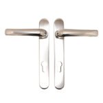 TSS Grade 304 Stainless Steel Lever Lever UPVC Multipoint Door Handles - 92mm PZ Sprung 122mm Screw Centres