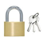 TSS 60mm Open Shackle Brass Padlock