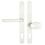 Fab & Fix Blenheim Lever Moveable Pad UPVC Multipoint Door Handles - 92mm/62mm PZ Sprung 240mm Screw Centres