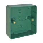 CQR AEB04B Green Surface Back Box (H118 x W44 x D30mm) (LEAD TIME: 2-3 DAYS)