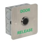 CQR AEB0699-1DR Touch Free Exit Button IP65 With 20mm Button - Legend "Door Release" - Stainless Steel (LEAD TIME: 2-3 DAYS)