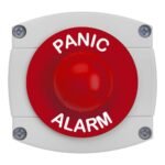 CQR AEB52 IP66 Grey/Red Surface Box With Momentary Red Dome - Legend "Pool Alarm" (LEAD TIME: 2-3 DAYS)
