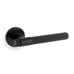 Alexander & Wilks AW240BL Knurled Kingstone Lever On Round Rose (LEAD TIME: 2-3 DAYS)