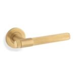 Alexander & Wilks AW240SBPVD Knurled Kingstone Lever On Round Rose (LEAD TIME: 2-3 DAYS)
