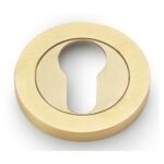 Alexander & Wilks AW390SBPVD Concealed Fix Escutcheon Euro Profile - Satin Brass PVD (LEAD TIME: 2-3 DAYS)