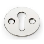 Alexander & Wilks AW399PN Victorian Standard Profile Escutcheon - Polished Nickel (LEAD TIME: 2-3 DAYS)