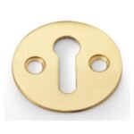 Alexander & Wilks AW399SB Victorian Standard Profile Escutcheon - Satin Brass (LEAD TIME: 2-3 DAYS)