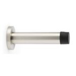 Alexander & Wilks AW616SN Cylinder Projection Door Stop On Rose - Satin Nickel (LEAD TIME: 2-3 DAYS)