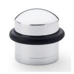 Alexander & Wilks AW638PC Dome Top Floor Mounted Door Stop - Polished Chrome (LEAD TIME: 2-3 DAYS)