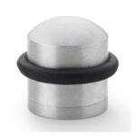 Alexander & Wilks AW638SC Dome Top Floor Mounted Door Stop - Satin Chrome (LEAD TIME: 2-3 DAYS)
