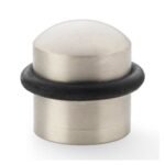 Alexander & Wilks AW638SN Dome Top Floor Mounted Door Stop - Satin Nickel (LEAD TIME: 2-3 DAYS)