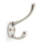 Alexander & Wilks AW770SN Victorian Hat and Coat Hook - Satin Nickel (LEAD TIME: 2-3 DAYS)