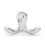 Alexander & Wilks AW773SC Victorian Double Robe Hook - Satin Chrome (LEAD TIME: 2-3 DAYS)