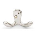 Alexander & Wilks AW773SN Victorian Double Robe Hook - Satin Nickel (LEAD TIME: 2-3 DAYS)
