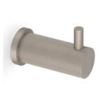 Alexander & Wilks AW776SN Brunel Reeded Coat Hook On 25mm Rose (LEAD TIME: 2-3 DAYS)