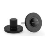 Alexander & Wilks AW792BL Reeded Thumbturn and Release Black (LEAD TIME: 2-3 DAYS)
