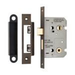 Eurospec BAE5025MBRZ Easi-T Residential Bathroom Lock 65mm (LEAD TIME: 2-3 DAYS)