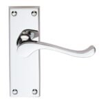 Carlisle Brass CBS55CP Contract Victorian Scroll Lever On Latch Backplate (LEAD TIME: 2-3 DAYS)