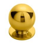 Carlisle Brass CH6C Ball Knob - Polished Brass 25mm (LEAD TIME: 2-3 DAYS)