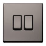 Eurolite ECBN2SWB 2 GANG 10AMP 2WAY SWITCH (LEAD TIME: 2-3 DAYS)