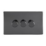 Eurolite ECBN3DLED 3 Gang Led Push On Off 2Way Dimmer (LEAD TIME: 2-3 DAYS)