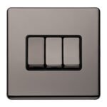 Eurolite ECBN3SWB 3 GANG 10AMP 2WAY SWITCH (LEAD TIME: 2-3 DAYS)