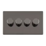 Eurolite ECBN4DLED 4 Gang Led Push On Off 2Way Dimmer (LEAD TIME: 2-3 DAYS)