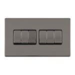 Eurolite ECBN6SWB 6 GANG 10AMP 2WAY SWITCH (LEAD TIME: 2-3 DAYS)
