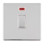 Eurolite ECPC20ADPSWNW 1 GANG 20AMP DP SWITCH & NEON (LEAD TIME: 2-3 DAYS)
