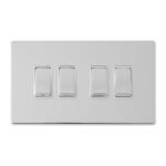 Eurolite ECPC4SWW 4 GANG 10AMP 2WAY SWITCH (LEAD TIME: 2-3 DAYS)
