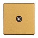 Eurolite ECSB1TVB 1-Gang TV Socket (LEAD TIME: 2-3 DAYS)