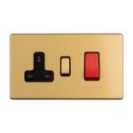 Eurolite ECSB45ASWASB 45Amp Cooker Switch with Socket (LEAD TIME: 2-3 DAYS)