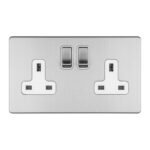 Eurolite ECSS2SOW 2-Gang 13Amp DP Switched Socket (LEAD TIME: 2-3 DAYS)