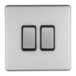 Eurolite ECSS2SWB 2-Gang 10Amp 2-Way Switch (LEAD TIME: 2-3 DAYS)